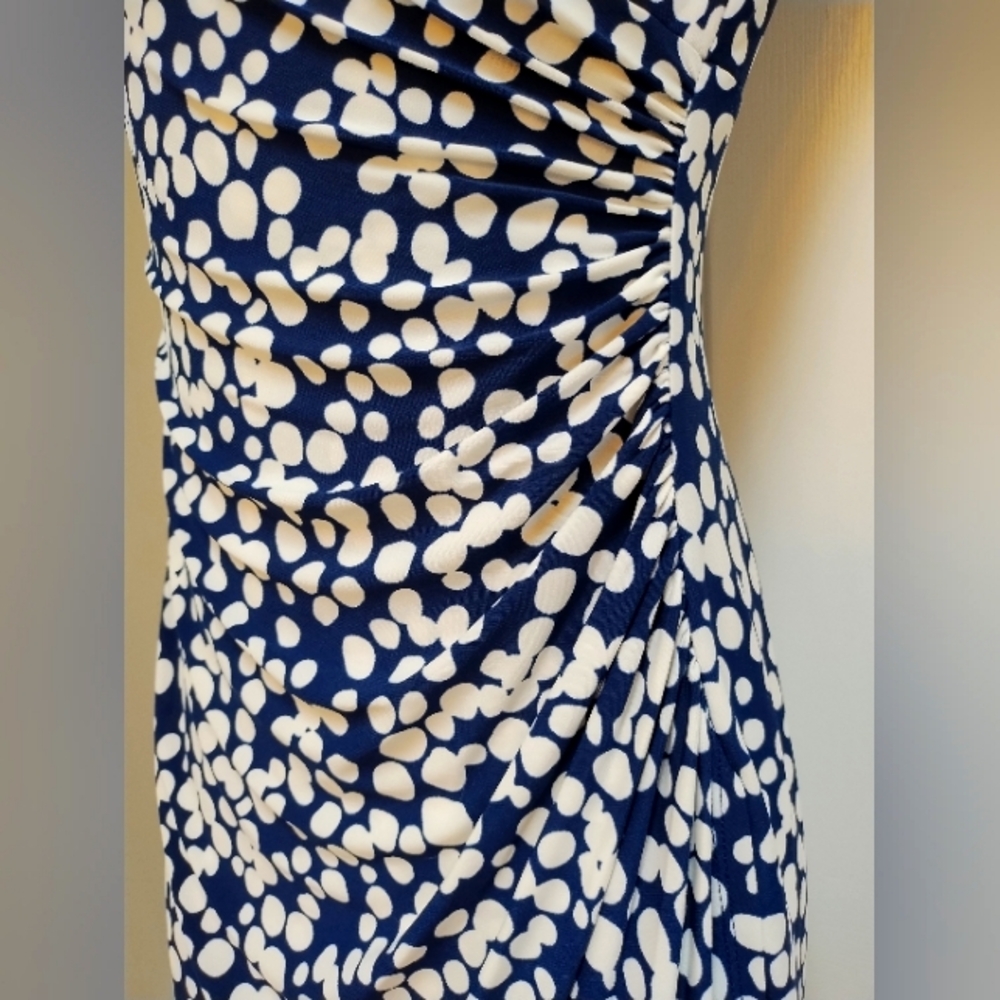 Ralph Lauren blue & white polka dot dress, size 4, NWOT - Picture 4 of 7